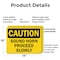 Signmission Sound Horn Proceed Slowly Caution Sign, Plastic, 14in W x 10in L, 2PK OS-2PACK-CS-P-1014-L-19233 - alternate 3